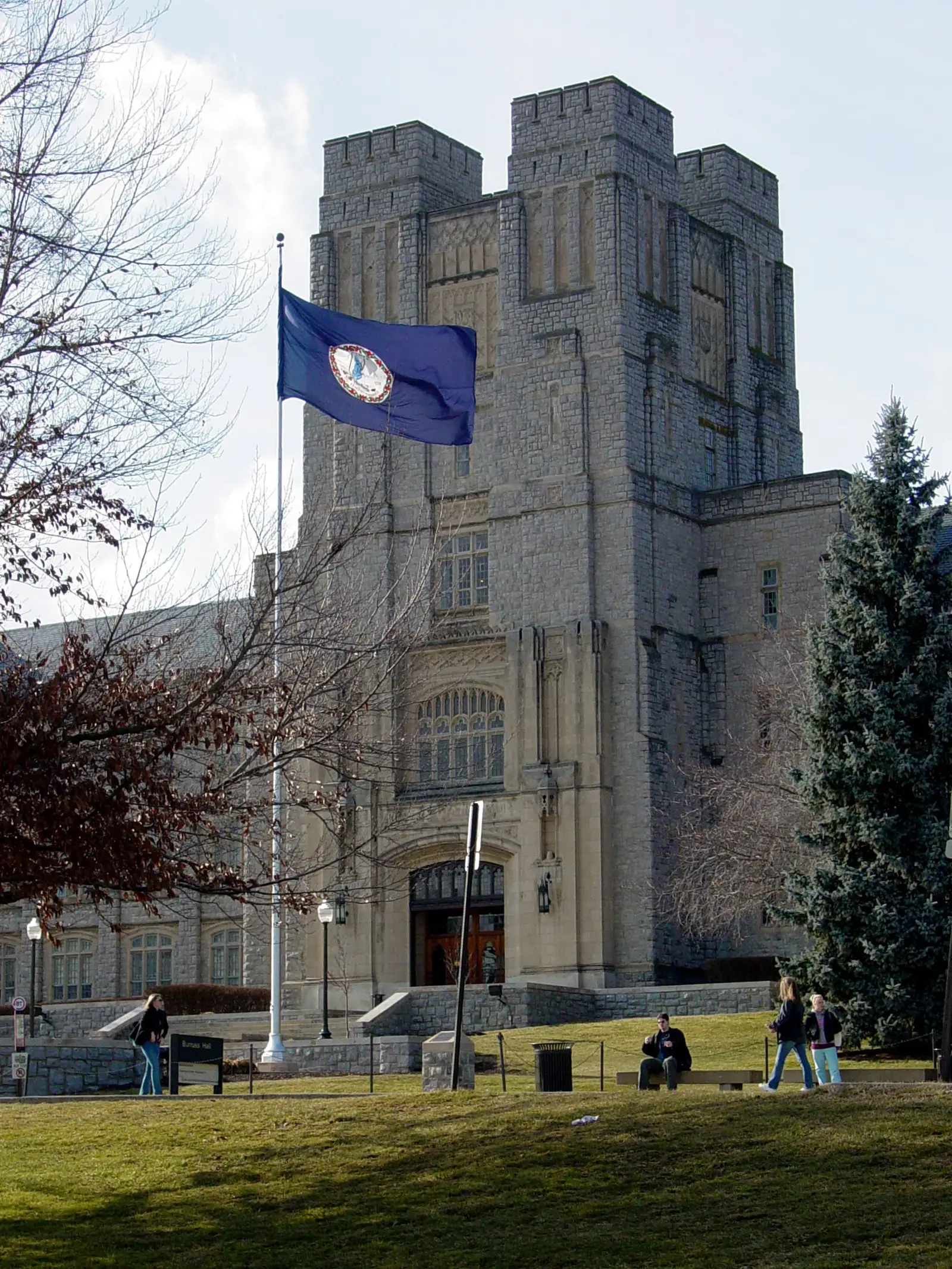 Virginia Tech campus — Burruss Hall at Virginia Tech.